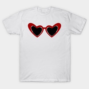 Heart shaped sunglasses T-Shirt